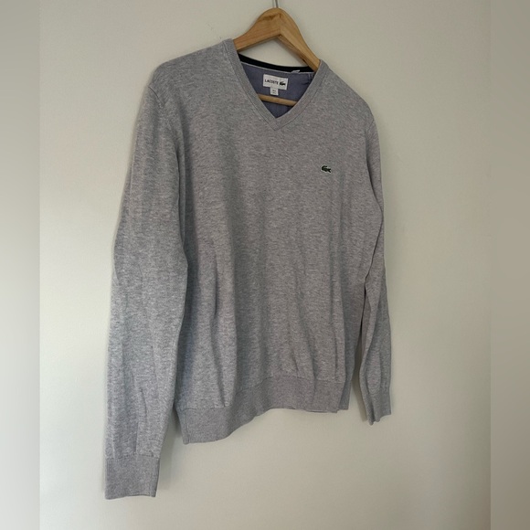 Lacoste V Neck Sweater - Picture 2 of 9